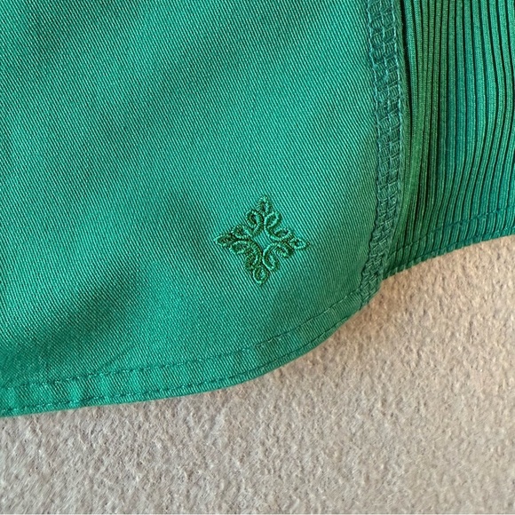 Med Couture Teal Green V-Neck Scrub Top and black pants set size Large - Picture 5 of 16